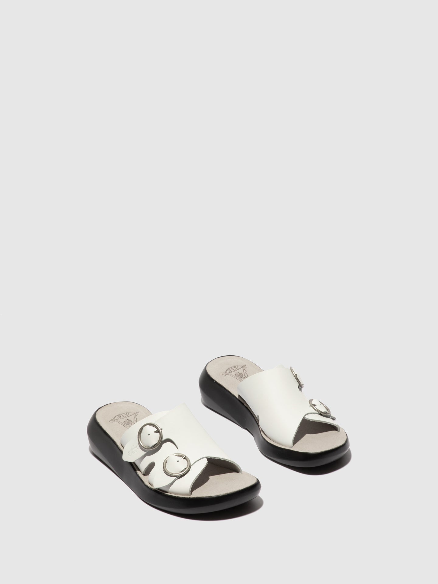 Fly London Mules Abertas à Frente BAIT742FLY BROOKLYN OFF WHITE